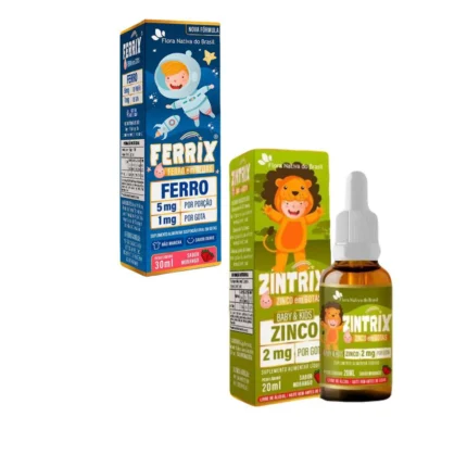 Ferrix Ferro + Zintrix Zinco - Kids - Flora Nativa